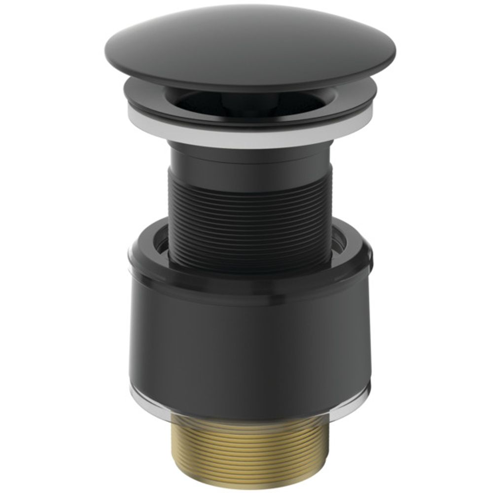 Ideal Standard Schaftventil nicht verschliessbar Haube Messing verchromt Silk Black, J3291XG