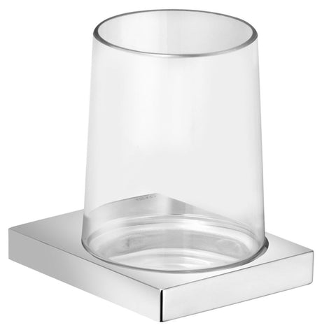 Keuco KE Glashalter Edition 11 11150, komplett m. Echtkristall-Glas, verchromt, 11150019000