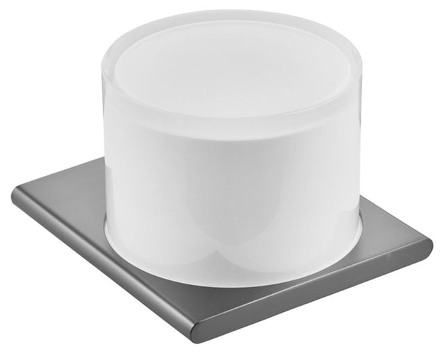 Keuco KE Lotionspender Edition 400 11552, kpl. Echtkristall-Glas,Schwarzchrom gebürstet, 11552139000