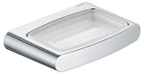 Keuco KE Seifenablage Elegance 11655, mit Echtkristall-Schale matt, verchromt, 11655019000