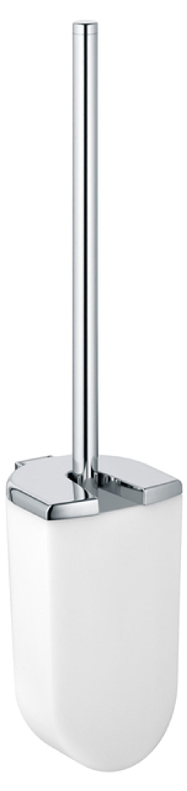 Keuco KE WC-Bürstengarnitur Elegance 11664, mit Opak-Kunststoff-Einsatz, verchromt, 11664010100