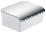 Keuco KE Feuchtpapierbox Elegance 11667, Porzellanbehälter weiß, verchromt, 11667013000