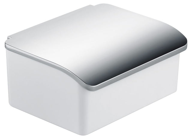 Keuco KE Feuchtpapierbox Elegance 11667, Porzellanbehälter weiß, verchromt, 11667013000