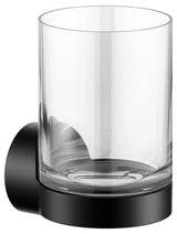 Keuco KE Glashalter Collection REVA 12850 mit Echtkristall-Glas sw-matt, 12850379000