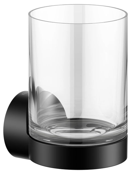 Keuco KE Glashalter Collection REVA 12850 mit Echtkristall-Glas sw-matt, 12850379000