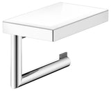 Keuco KE Toilettenpapierhalter REVA 12873 m.Glas-Ablage verchr., 12873019000