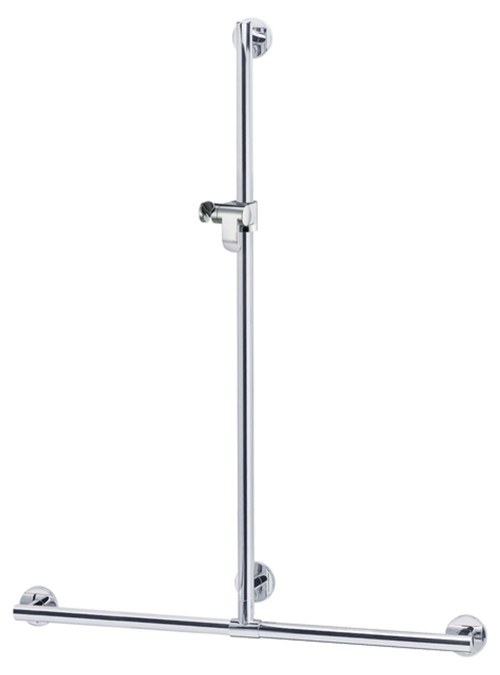 Keuco KE Duschhandlauf Plan Care 34914, mit Brausestange, verchromt, 982/1263 mm, 34914010911