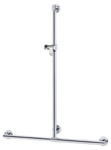 Keuco KE Duschhandlauf Plan Care 34914, mit Brausestange, verchromt, 982/1263 mm, 34914010911