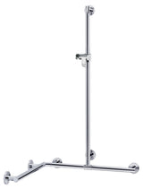 Keuco KE Duschhandlauf Plan Care 34915, mit Br.Stg. r/l, verchromt,1097/797/1263 mm, 34915019611