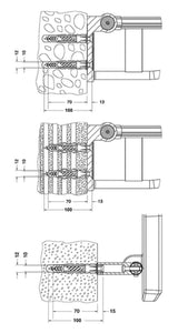 Keuco KE Bef.-Set 2 Plan Care 34991, 2xSenkschr.10x80 V2A 2xDübel UX12, 34991000100