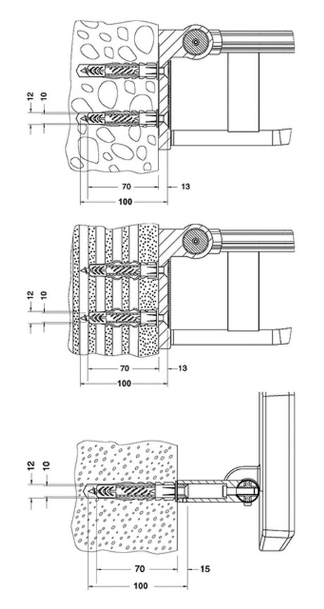 Keuco KE Bef.-Set 2 Plan Care 34991, 2xSenkschr.10x80 V2A 2xDübel UX12, 34991000100