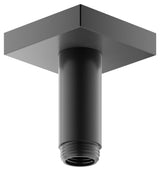 Keuco KE Brausearm Edition 300 53089, Deckenanschluss, 100mm,Schwarzchrom geb., 53089130102