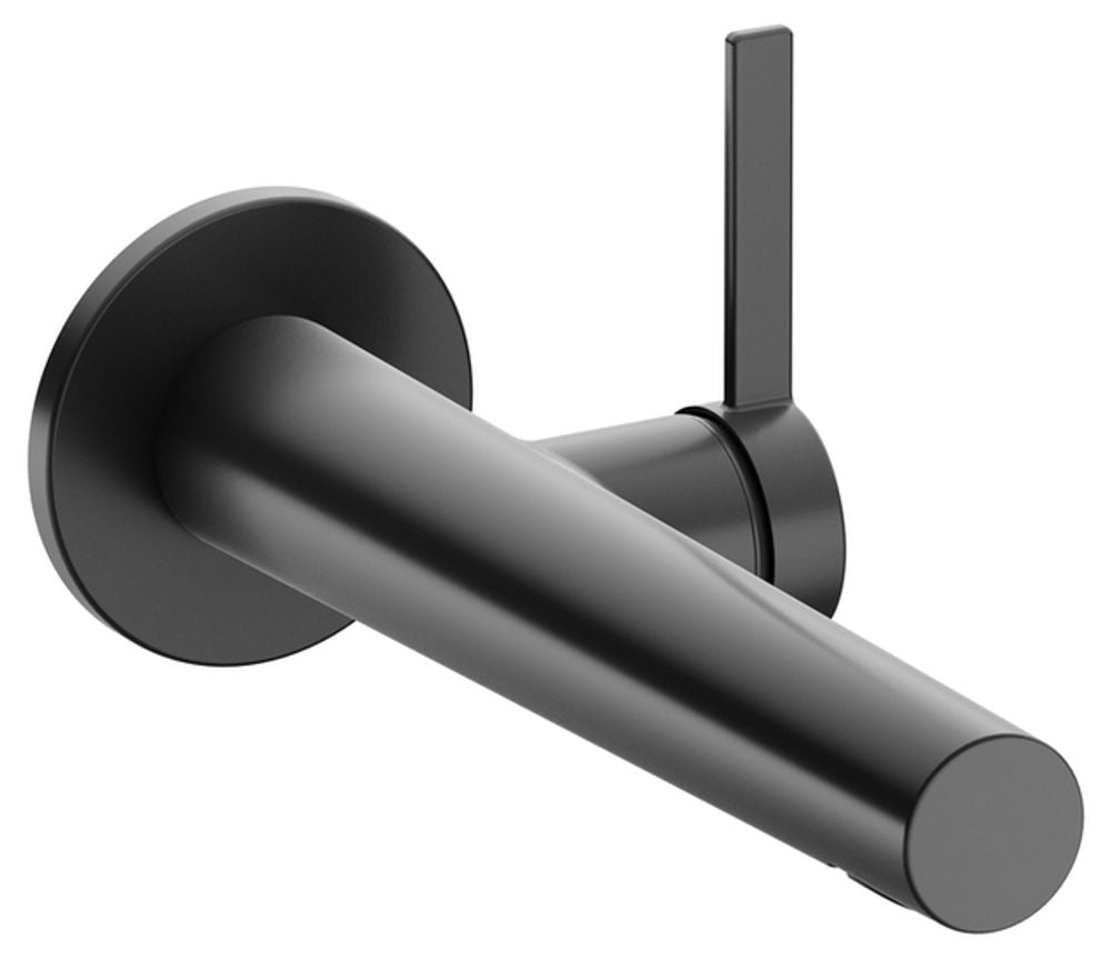 Keuco KE EHM-WT-Mischer IXMO 59516, rund Wandmontage, 187 mm, Schwarzchrom geb., 59516130101