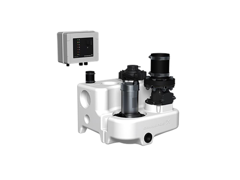 Grundfos Fäkalienhebeanlage Multilift MSS.11.1.2 1x230V 1,1kW Schuko 4.1 m 5.5 l/s, 97901037