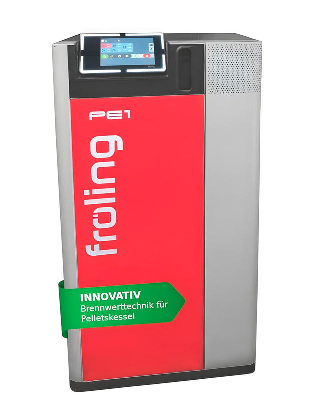 Fröling Pelletkessel PE1 Pellet 20 kW mit 7" Touch Display ohne Brennwertwärmetauscher, 14204C