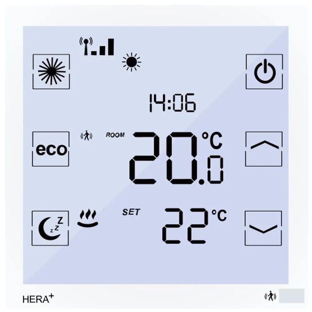 blossom-ic Hera+ Funk-Raumthermostat Batterie 4x1,5V für Hera+ Primus/Extensia PRO für Fußbodenheizung, Heizen+Kühlen, HPWK-4120