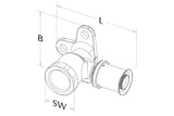 Roth Wandscheibe 25x3/4" IG, 1135001230