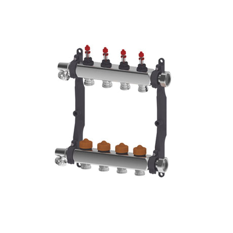 Roth Thermaset Heizkreisverteiler Edelstahl mit DFA HK 14 1" IG/absperrbar, 1135010024