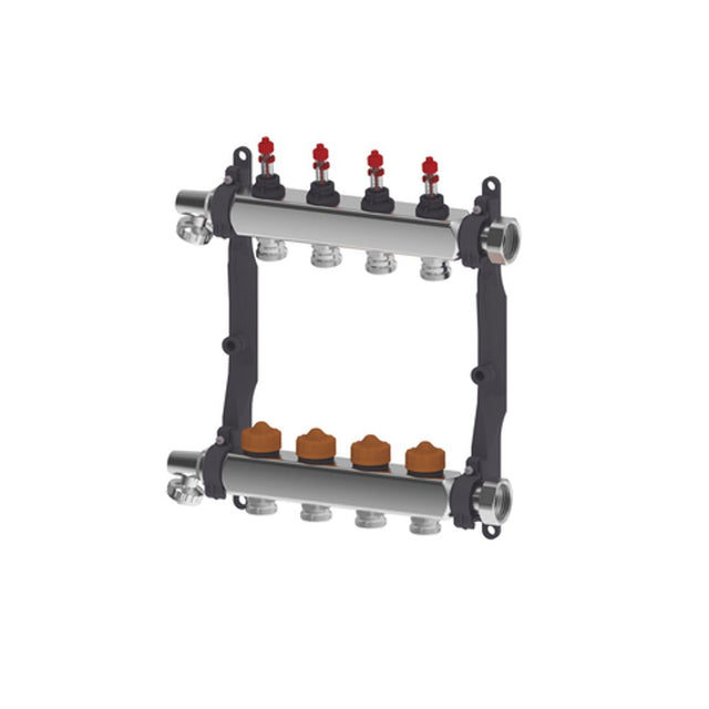 Roth Thermaset Heizkreisverteiler Edelstahl mit DFA HK 14 1" IG/absperrbar, 1135010024