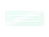 Fränkische Designgitter starline SHAPE 350x130 mm BUSINESS Glas White Pure, 78300660