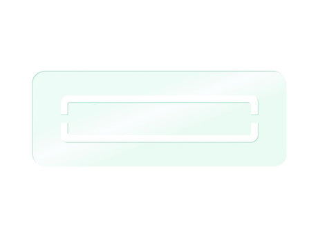 Fränkische Designgitter starline SHAPE 350x130 mm BUSINESS Glas White Pure, 78300660