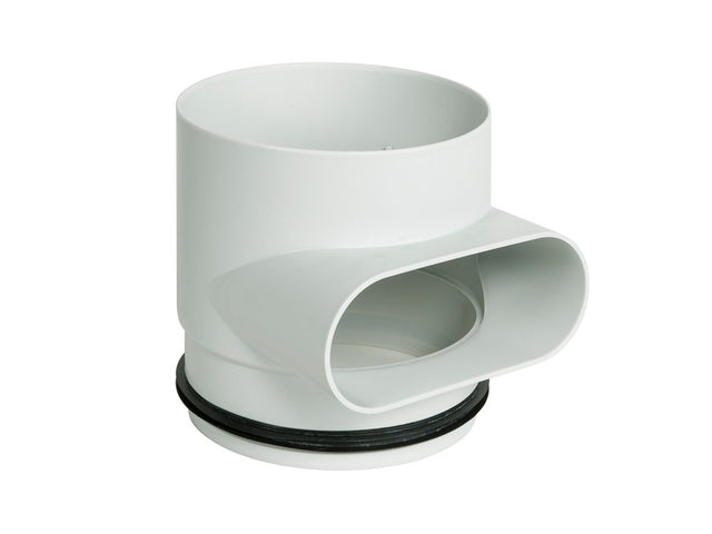 Fränkische T-Stück profi-air Ovalkanal 163x68 mm - DN 160 auf ISO, 78316060