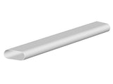 Fränkische Rohr profi-air Ovalkanal 163x68 mm - 1,15 m weiß in Stangen, 78316401