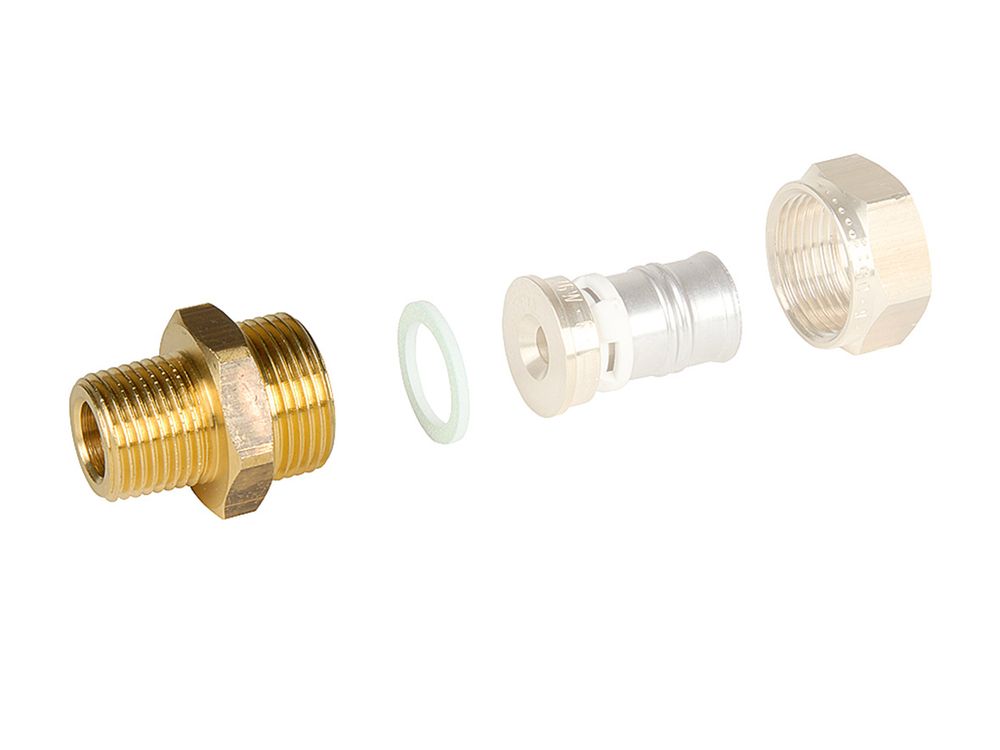 Fränkische Anschlusskupplung alpex R1/2-G3/4 flachdichtend, 85900932