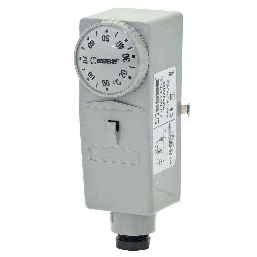 ESBE Anlegethermostat TSA122, SPDT 20-90 Grd., Aussenverst., 86900200