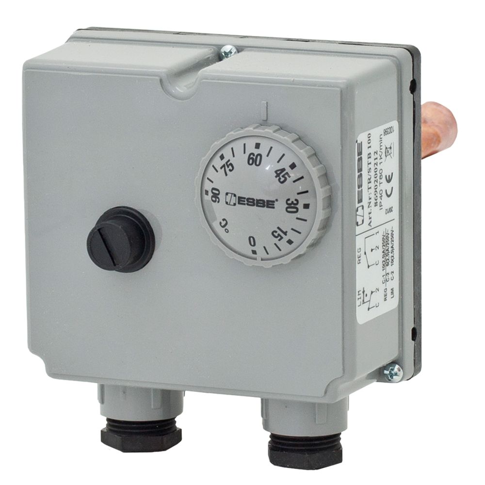 ESBE Tauchthermostat TIB121, STB 110 Grd, SPDT 0-90 Grd., 100mm, 86902100