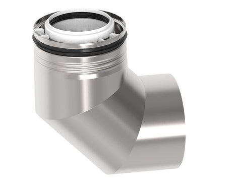 BRÖTJE Bogen K80 KB87 VA,87Grd,konz.,DN 80/125, PP/VA, 7810235