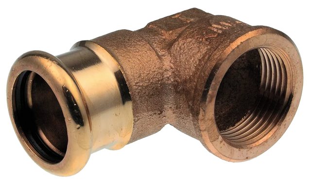 VSH XPress Kupfer Übergangswinkel 90° i/i 15xRp1/2" Typ 6090G, 4801500