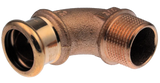 VSH XPress Kupfer Übergangswinkel 90° i/a 42xR1 1/2" Typ 6092G, 4801016