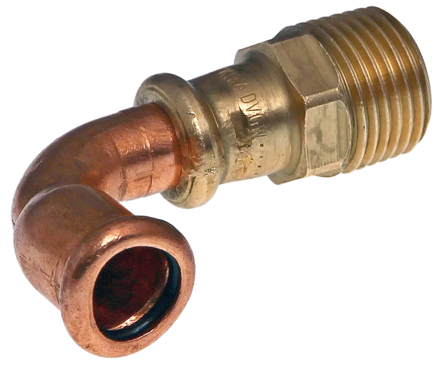VSH XPress Kupfer Übergangswinkel 90° i/a 18xR3/4" Typ 6092G, 4800972