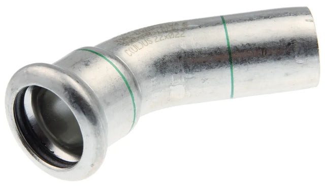 VSH XPress Edelstahl Bogen 45° i/a 15 Typ R2712, 6190118