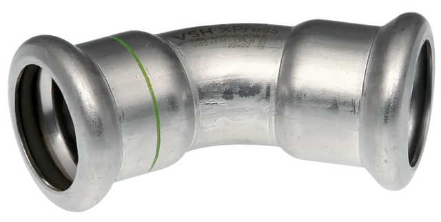 VSH XPress Edelstahl Bogen 45° i/i 28 Typ R2713, 6190074