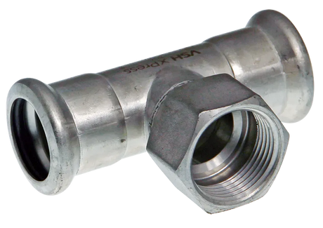 VSH XPress 304 T-Stück Innengewinde i/i/i 28xRp3/4x28 Typ R2418, 123460604