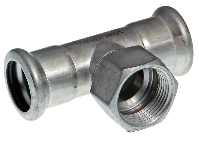 VSH XPress 304 T-Stück Innengewinde i/i/i 28xRp1/2x28 Typ R2418, 123460603