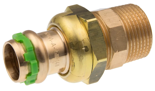 VSH SudoPress Kupfer Durchgangsverschraubung FM 22xR3/4" Typ SP4331GV, 6672545