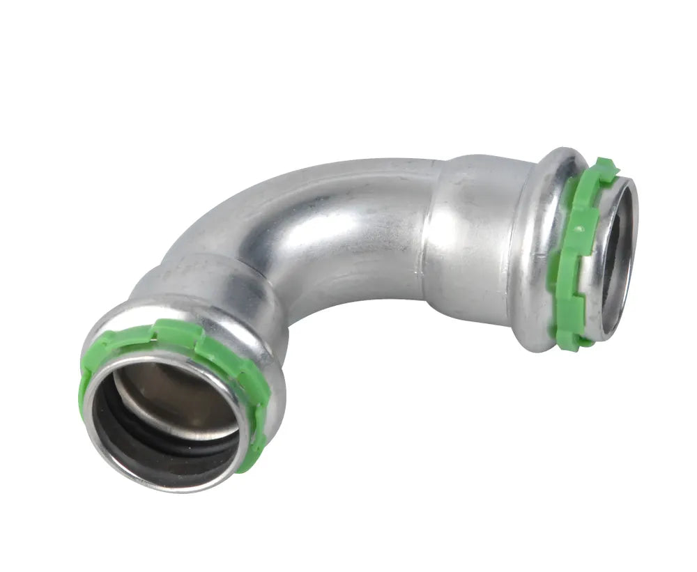 VSH SudoPress Edelstahl Bogen 90° FF 15 Typ SP6002V, 6550005