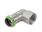 VSH SudoPress Edelstahl Übergangswinkel 90° FF 35xRp1 1/4" Typ SP6090GV, 6551591