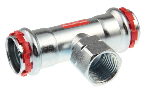 VSH SudoPress C-Stahl T-Stück Innengewinde FFF 35xRp1/2"x35 Typ SP8130GV, 6561236