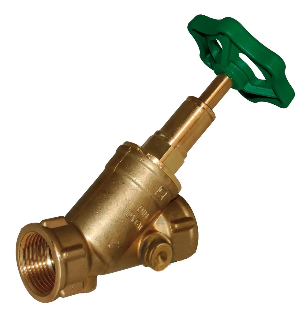 Seppelfricke SEPP DIN-Basis Freistromventil, ohne Entleerung, steigend, Rp1 1/4 (DN32), Messing Typ 1402, 0048915