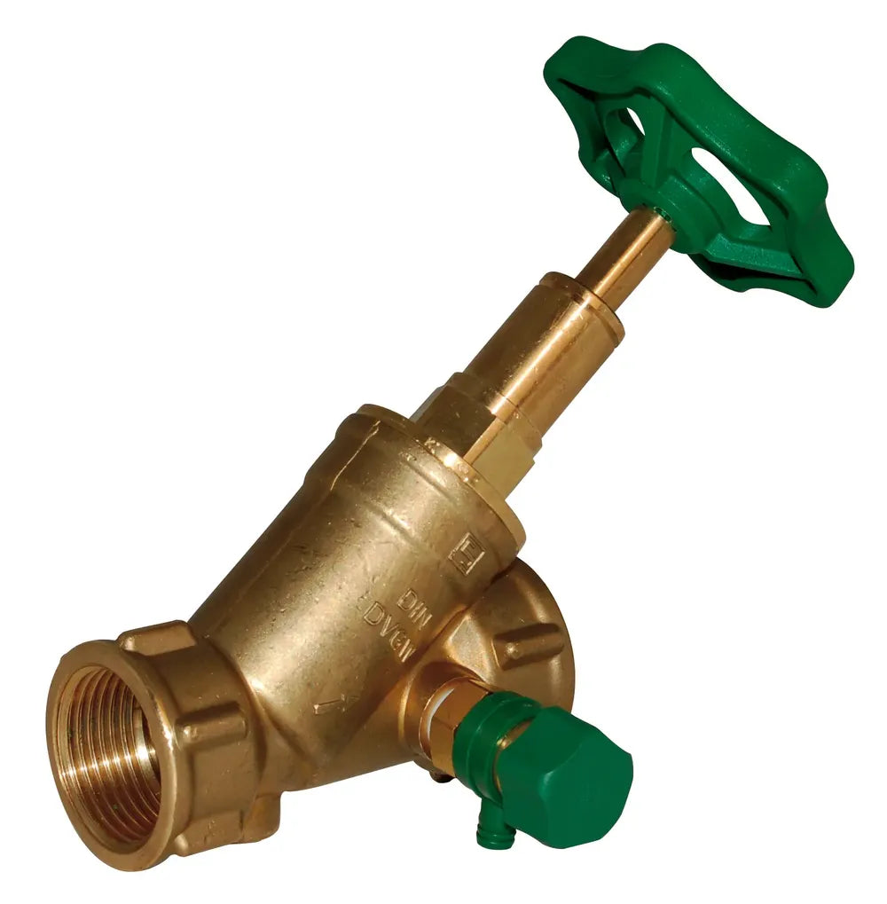Seppelfricke SEPP DIN-Basis Freistromventil, mit Entleerung, steigend, Rp3/4 (DN20), Messing Typ 1407, 0048919