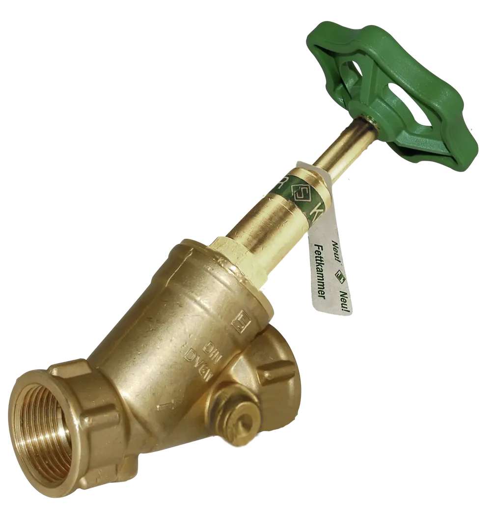 Seppelfricke SEPP DIN-Basis KFR®-Ventil, ohne Entleerung, steigend, Rp1 (DN25), Messing Typ 1502, 0048934