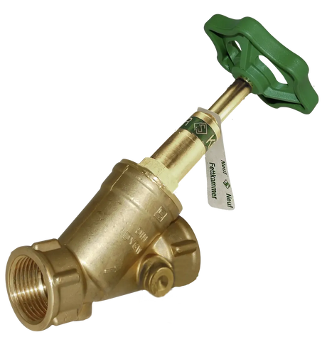 Seppelfricke SEPP DIN-Basis KFR®-Ventil, ohne Entleerung, steigend, Rp3/4 (DN20), Messing Typ 1502, 0048930