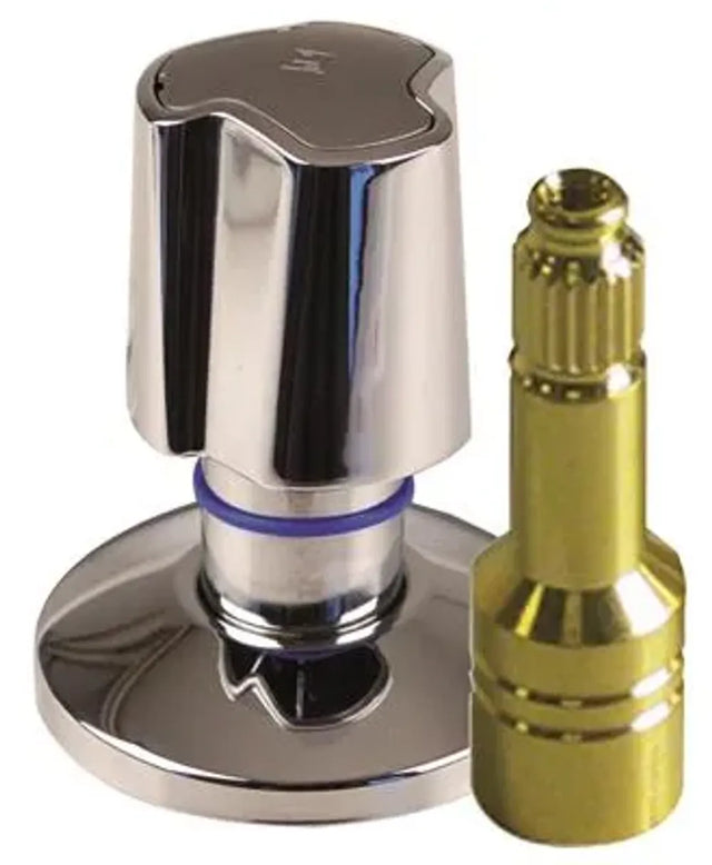 Seppelfricke SEPP UP Fertigbauset mit DM-Griff kalt und warm für kurze Spindel i M24x1 (DN15-25) Cr Typ 2931.05, 0214887