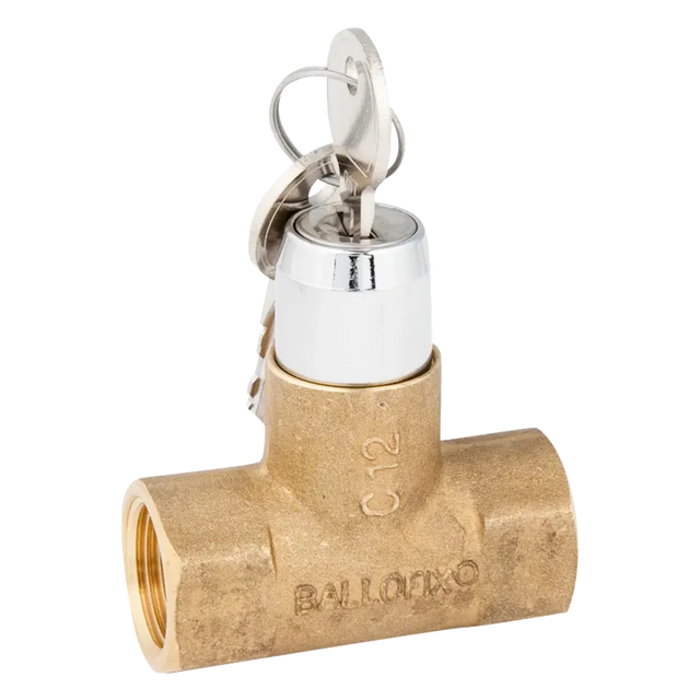 Broen Ballofix lockable mini Kugelhahn (Schlüssel) i/i Rp1" (DN20R) Typ B3839, 6005221