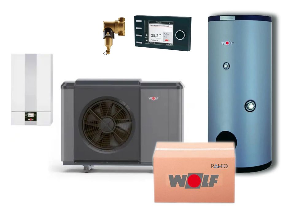 Wolf Paket CHA-10/400V inkl. BM-2 mit SEW-1-300, CPU-1-50 und Zubehör, 9146863W11
