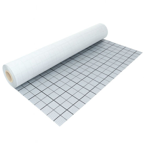 Rasterfolie 0,15 mm, 103 m² Rolle, mit Verlegeraster, MC10000034